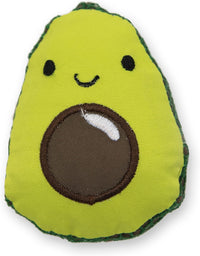 Catstages Strawbabies Dental Cat Chew Toy with Catnip & Feathers - Lil' Avocado