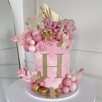 32 PCS Colorful Ball Shaped Cake Topper Pearl Balls Cupcake Cake - Pink White Hot Pink - image 4