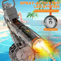 BESIBY electric water gun with transforming body, flashing lights and 400ML tank - view 29