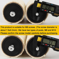 7.4cm 2.91in Diameter Cat Tree Scratching Post Replacement Sisal Pole - 17.72in/45cm / M8*2posts - image 4