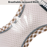 Breathable Dog Harness Small Sized and Leash Set - Brown-Beige / XXXS(Chest: 8.5 - 10") - image 4