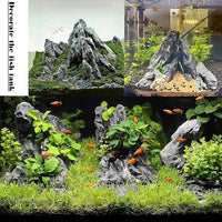 Unocho Seiryu Rock Stone Aquarium Rocks 40LB Fish Tank Rocks for Aquariums Landscaping Model Tank Decoration Aquarium Miniature and Fairy Garden-3 to 12 inches