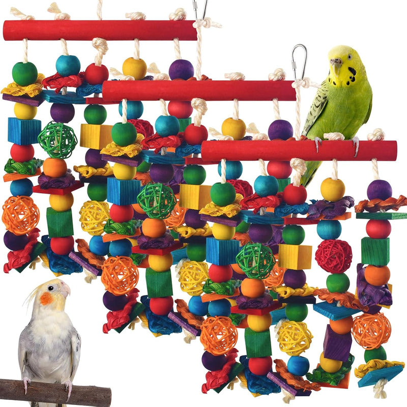 DBNESS Bird Toys, Parakeet Chewing Toy - 3 PCS