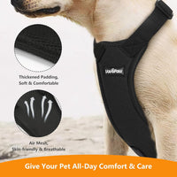 Dog Seat Belt Vest Harness for Car - Black / XXL (Chest: 30.7-51.2", Neck: 16.1-26.4") - image 2