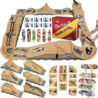 Gr8ware 6-in-1 fingerboard skate park with half pipe ramp and mini finger skateboards - view 2