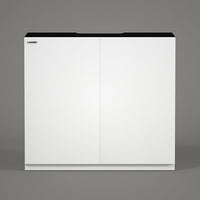 LANDEN Aquarium Stand and Cabinet, for up to 44Gal Tank, Fish Tank, Nano Foam Leveling Mat Included, Contemporary and Simple Design, Wooden Matte White Painted W35.5xD17.7xH31.49in (Stand Only)