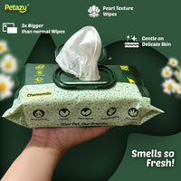 Pet Wipes for Dogs & Cats, Paws, Ears & Butt Cleaning - Chamomile / 400 - image 3