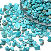 LAIDANLA Rose Quartz Crushed Stone Crystal Chips Bulk - Turquoise / 1 Pound-（0.28"-0.35"） - image 3