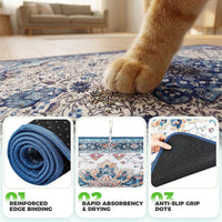 Hompet Cat Litter Mat 2 Pack - 18x54 Inch (Pack of 2) / Husk Birch Sunflower - image 4