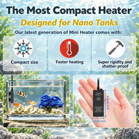 10W USB 5V/2A Alumina Ceramic Super Mini Betta Heater for Tanks ≤ 1 - For Tanks ≤ 20 Gal - image 2