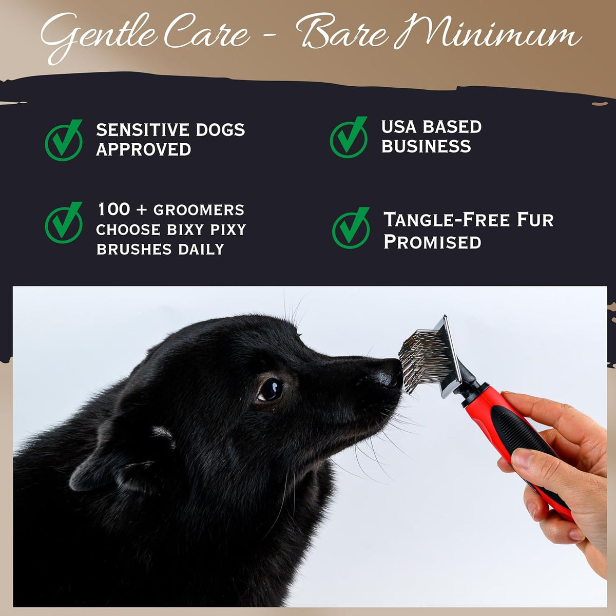 Poodle Comb with Rotating Teeth - Tiny Bruh - image 3