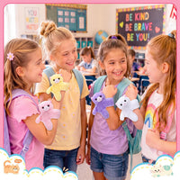 Liliful 8 Pack Kids Plush Gifts Stuffed Animal Slap Bracelets - Cat - image 4