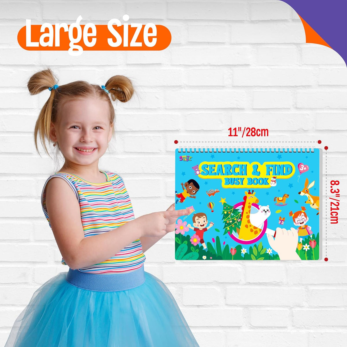 SpriteGru search and find book for kids with dry erase markers and storage bag - view 24