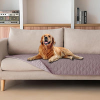 gogobunny 100% Double Sided Waterproof Dog Blanket Soft Pet Bed Cover Reversible Protect Furniture Couch Sofa Car for Puppy Cat Kids (Dark Sea Fog/Light Sea Fog, 30x80 Inch (Pack of 1))