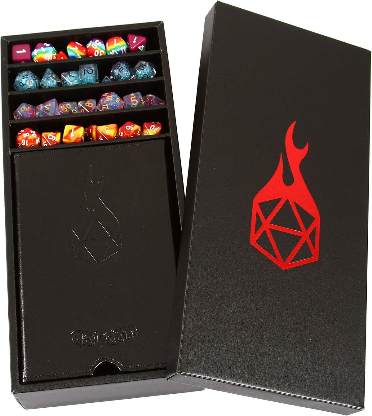 Forged Dice Co. Citadel Dice Tray and Tower, Storage Box - Red - image 3