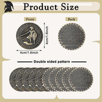 Nosiny 40 Christian challenge coins in gold zinc alloy with double sided print - view 30