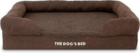 The Dog’s Bed, Large Brown Plush 36x27, Memory Foam, Pain Relief: Arthritis, Hip & Elbow Dysplasia, Post Surgery, Lameness, Supportive, Calming, Waterproof Washable Cover, Veterinary Approved
