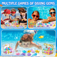 MARFOREVER diving gems pool toys, 15 colorful acrylic diamonds in two sizes - view 13