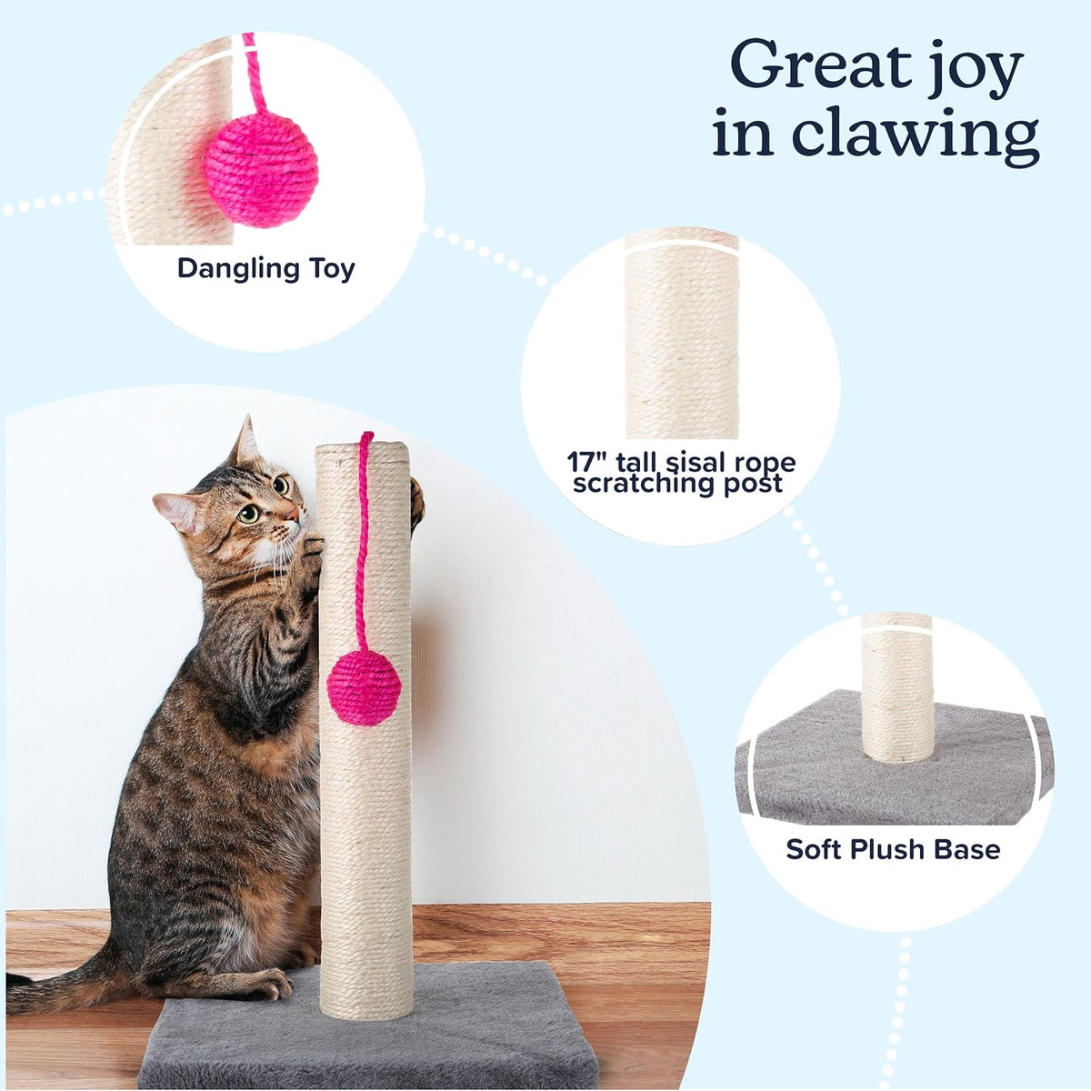 PETMAKER Cat Scratching Post - Gray - image 2