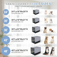 Explore Land Breathable Dog Crate Cover - 42"L x 28"W x 31"H / Continuous Broken Line - image 3