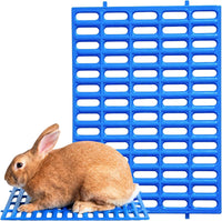 Premium Plastic Rabbit Cage Mats, 15x10 Mat - 15"L x 10"W / Blue