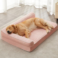 Orthopedic Washable Dog Bed - Pink / 48.0"l x 35.0"w x 7.5"th