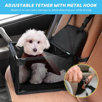 GENORTH Dog Car Seats for Small and Medium Dogs - Cationic Black / Up to 11 lb - image 3