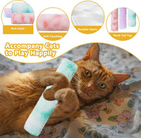 3 Pack Catnip Toys, Soft and Durable Cat Pillows Toys - Pastel Set - image 4