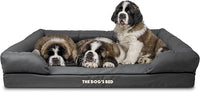 The Dog’s Bed, Dog Bed XXL Grey 51.5x39, Memory Foam, Pain Relief: Arthritis, Hip & Elbow Dysplasia, Post Surgery, Lameness, Supportive, Calming, Waterproof Washable Cover, Veterinary Approved