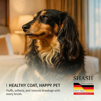 SHASH Since 1869 Hand Made in Germany Slicker Pet Brush with Curved - image 4