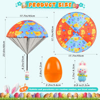 CPSYUB 6 Christmas mini parachute toys with bell keyring accessories - view 15