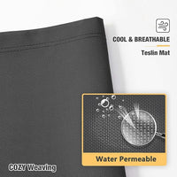 Veehoo Chew Proof Elevated Dog Bed - Cooling Raised Pet Cot - Silver Aluminum Frame and Durable Textilene Mesh Fabric, Unique Designed No-Slip Feet for Indoor or Outdoor Use, Black, 42"x 31"