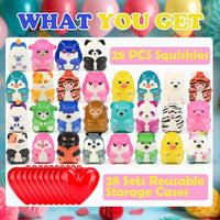 CURIBBLE 30 pack slow rising animal squishy toys in colorful capsules - view 6
