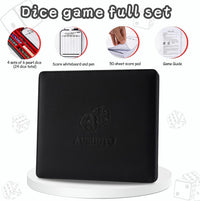 AUSIIBTO red and black Farkle dice tray and storage case with pearl dice - view 7