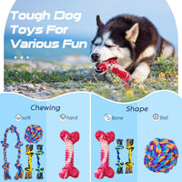 Dog Rope Toy for Large Dogs Heavy Duty Dog Chew Toys for Aggressive - 5 Packs / Large - image 3