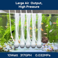 AquaMiracle Aquarium Air Pump 3W/6W/10W - For Tanks up to 300 Gal - image 2