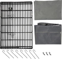 Puppy Playpen with Bottom Pad and Door, 8 Panels 24" H - Gray / Medium Pen: 36-Inch High / Playpen+Bottom+Top Cover - image 3