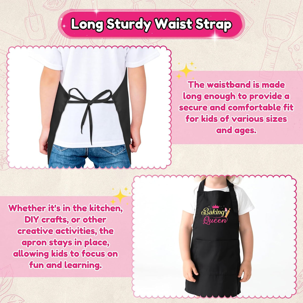R HORSE Kid Apron and Chef Hat Set - Utility - image 4