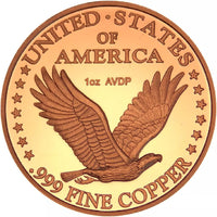 Unique Metals Walking Liberty 1 oz .999 Copper Rounds - Standing Liberty Copper - image 3