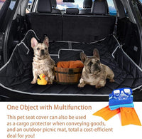 Dog Car Seat Cover Waterproof Dog Seat Cover for Cars Back Seat Heavy-Duty Nonslip Pet Car Seat Cover Protector Armrest Compatible for Trucks Cars & SUVs