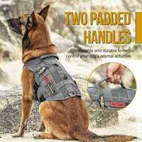 OneTigris No Pull Tactical Dog Harness for Medium Dogs - Grey / M - image 2