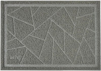 Cat Litter Box Mat, Kitty Premium PVC Pad, Durable Trapping Rug - #02 Cadet Grey / Mosaic/47 x 35 Inch
