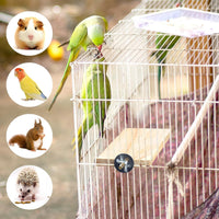 4-Size Wooden Bird Platforms and Corner Perches for Cages – Essentials for Birds - image 4