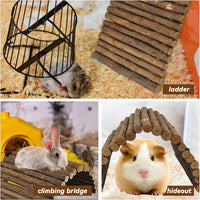 kathson Wooden Hamster Bridge - M (15.7 x 6.0 inches) - image 2