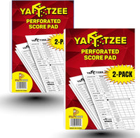 Perforated Yahtzee Score Pads: 120 Easy Tear Off Score Sheets - 6x9" - 120 Pages (2-Pack)