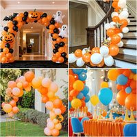 RUBFAC Gold Balloons Different Sizes Chrome Gold Balloon Arch Kit - Orange - image 4