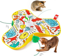 Potaroma Hide and Seek Interactive Cat Toys – Essentials for Cats - Graffiti Cover / 1 Count