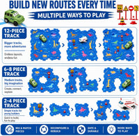 hahaland Dinosaur Puzzle Racer Car Track Set for 3+ Year Old Boys - image 3