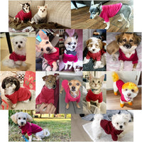Dog Sweaters for Small Dogs, Soft Fleece Puppy Clothes - Wine red / XX-Small - image 3