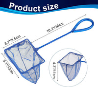 Mogoko 2 Pack Aquarium Net Fish Net Small Net Multi-Size Fine Mesh - 2. Blue / 5 Inch - image 2